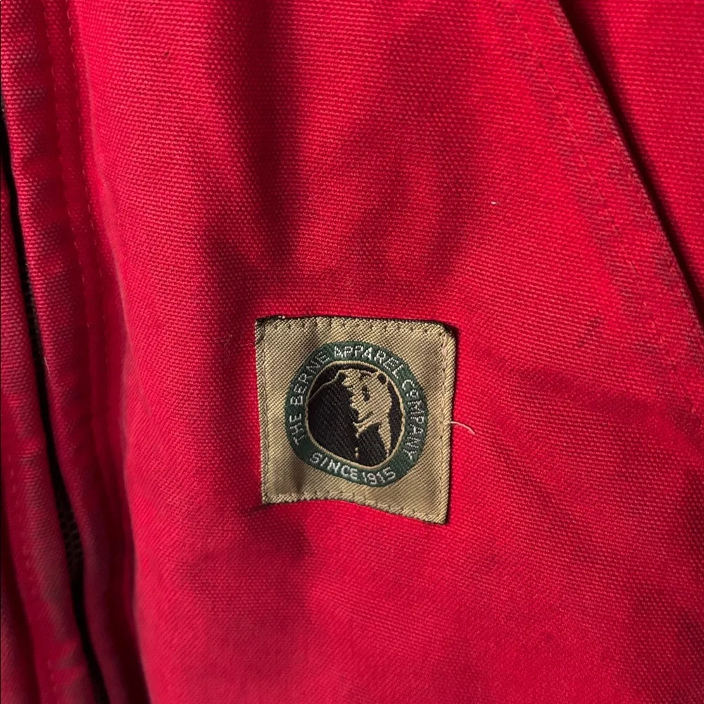 Vintage Berne Apparel Red Canvas Work Bomber Jacket - Picture 4 of 13